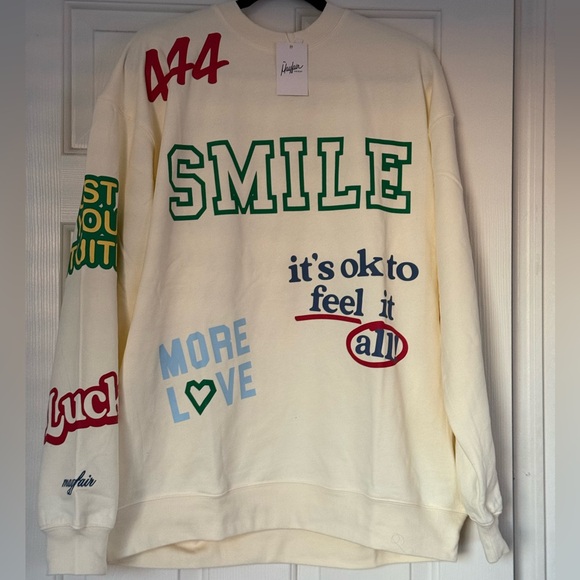 The Mayfair Group Sweaters - NWT The Mayfair Group Affirmations Crewneck
